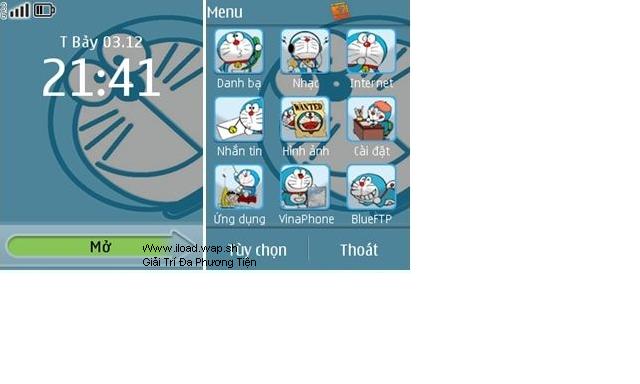 Theme Doremon 3D full icon, màn hình đẹp miễn chê - It123.Wap.Sh
